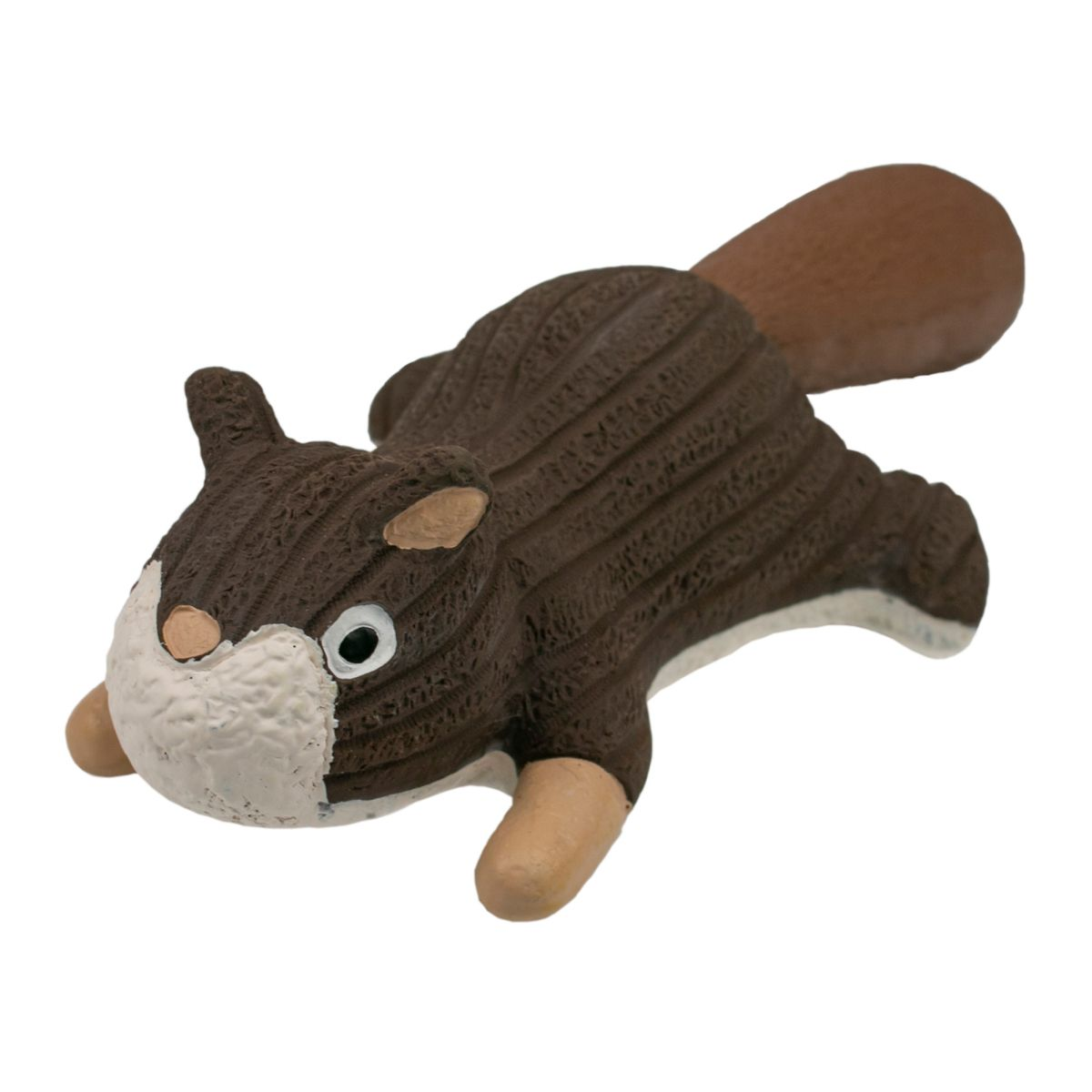 Squeaky Plush Dog Toy: Squirrel Latex