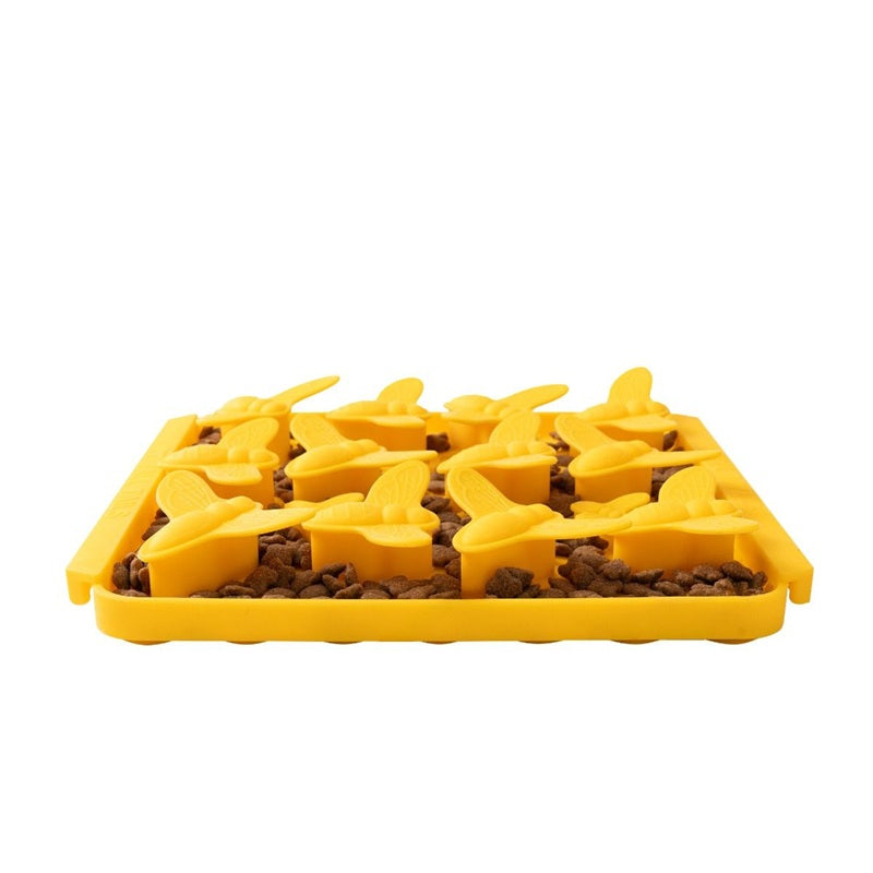 Interactive Food-Grade Foraging Mat for Dogs, Bee