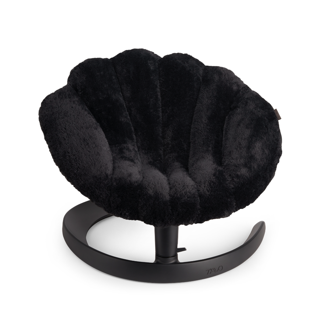 Tavo Pets Swaying Lounger and Pet Bed, Shell in Onyx
