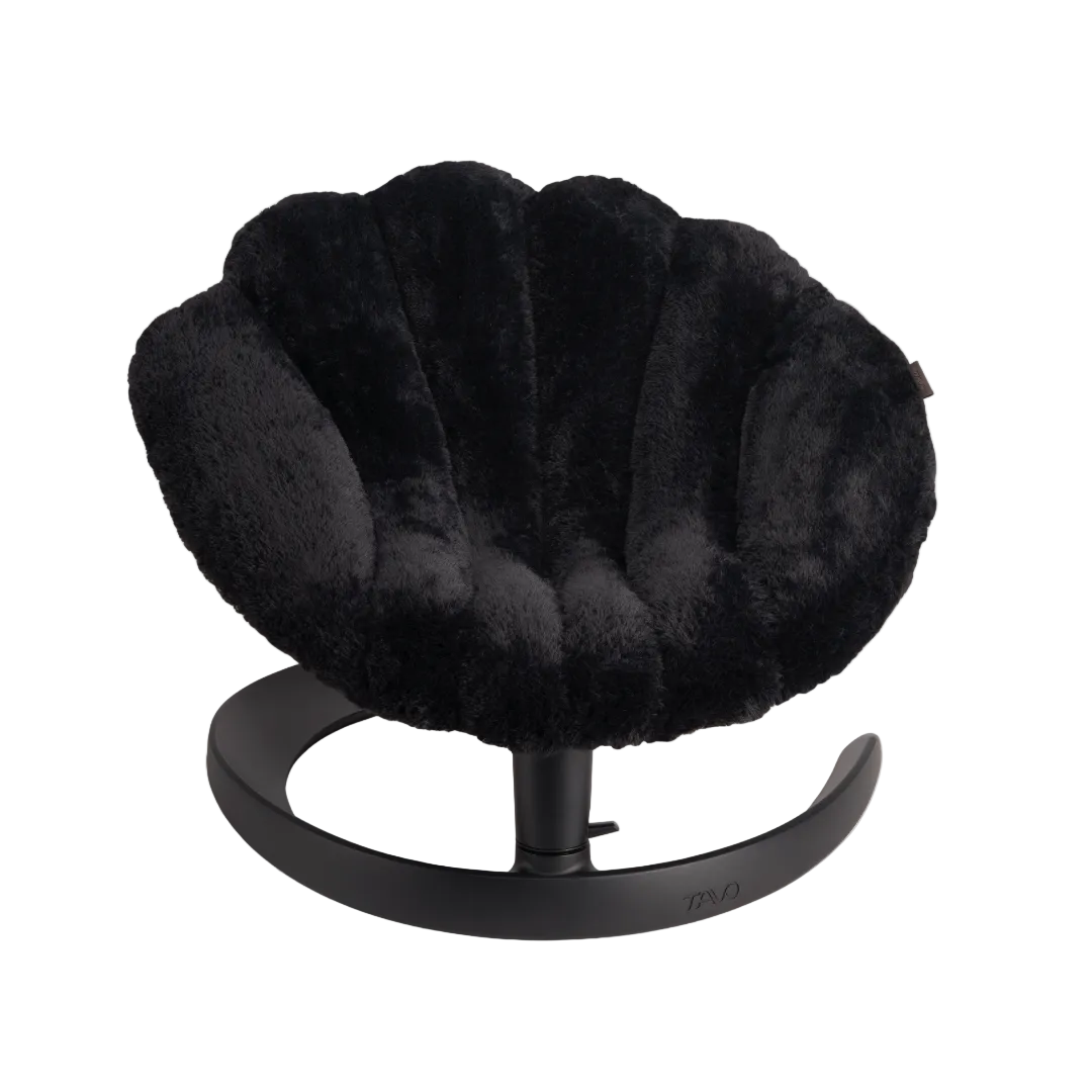 Tavo Pets Swaying Lounger and Pet Bed, Shell in Onyx