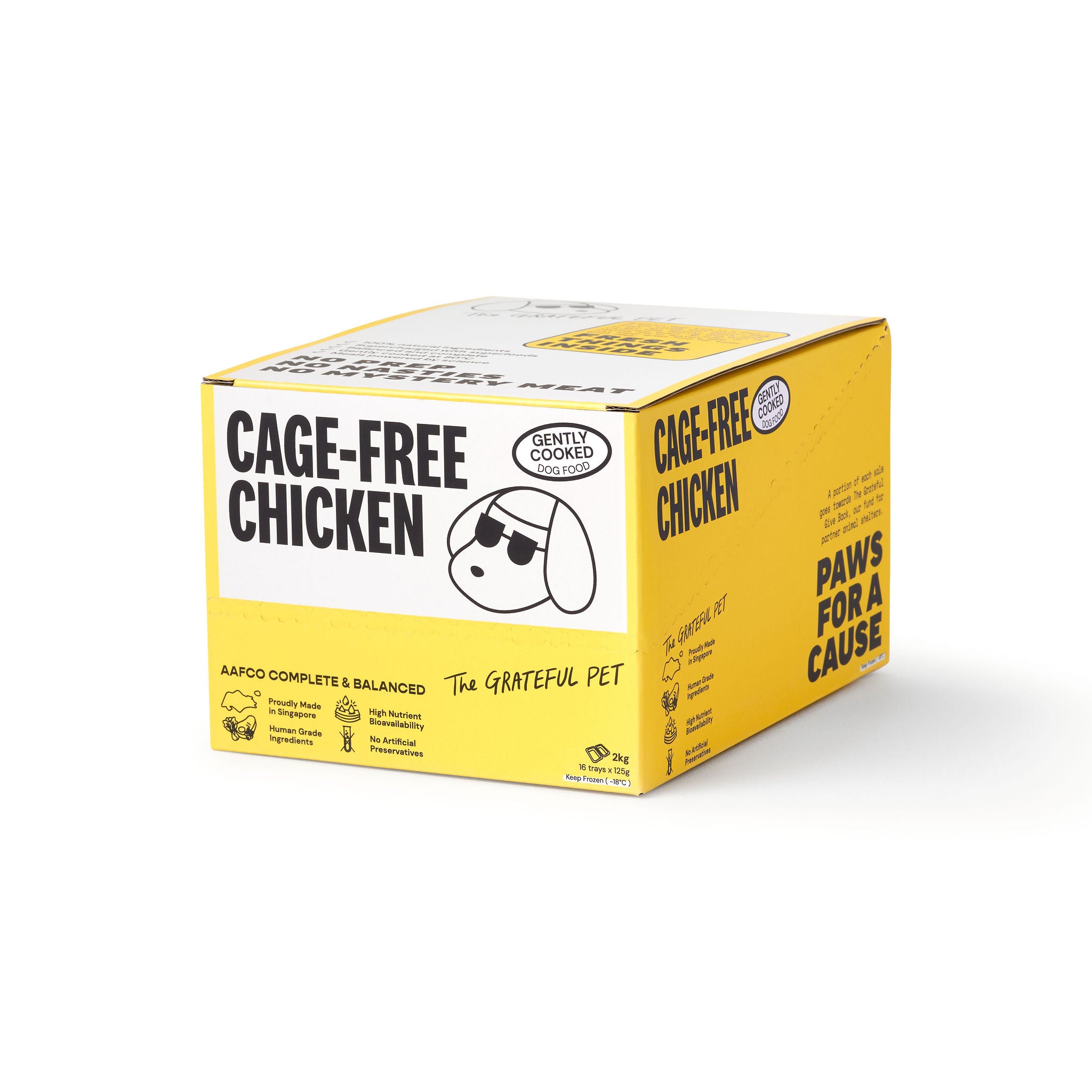 The Grateful Pet: Cooked Food for Dogs, Cage-free Chicken