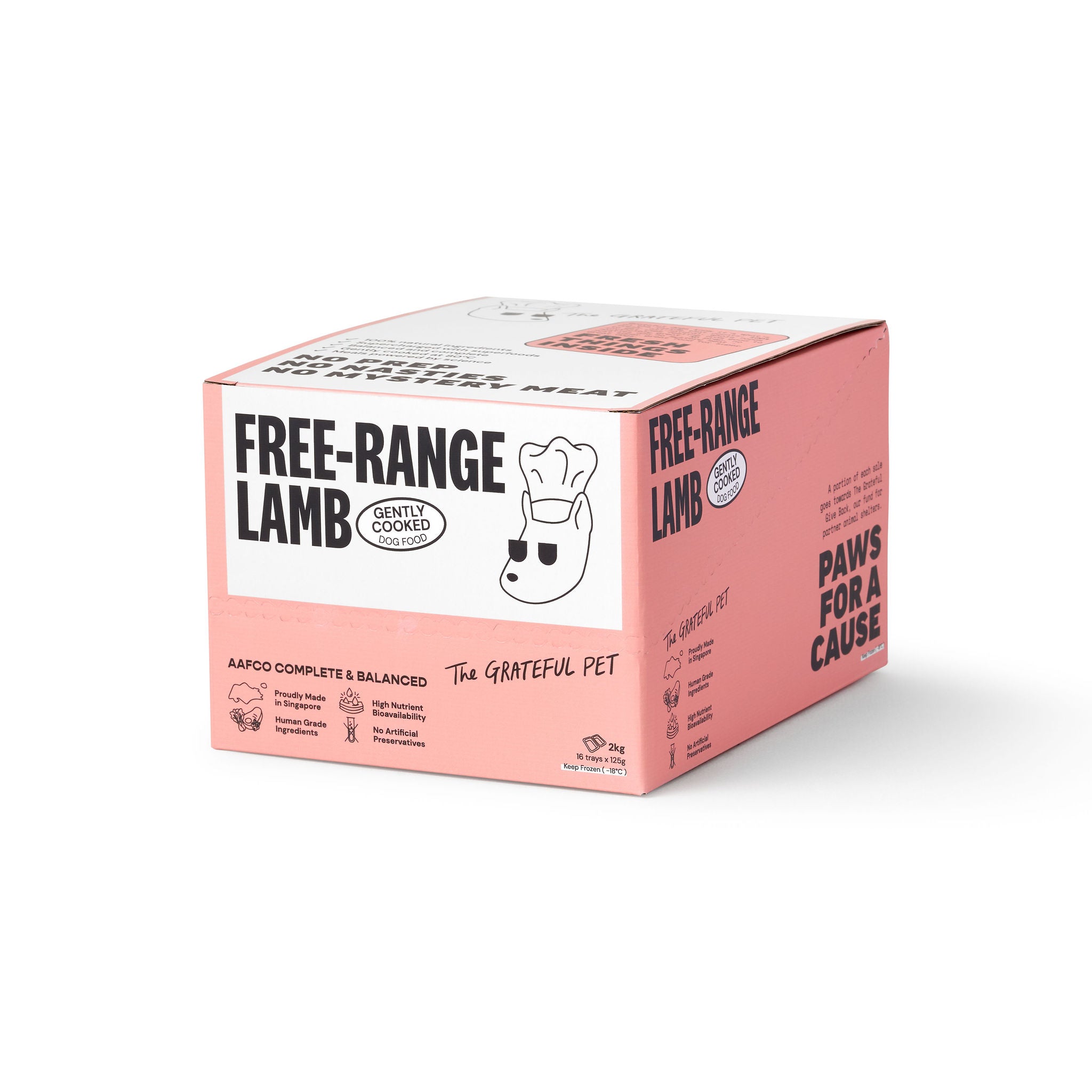 The Grateful Pet: Cooked Food for Dogs, Free-range Lamb