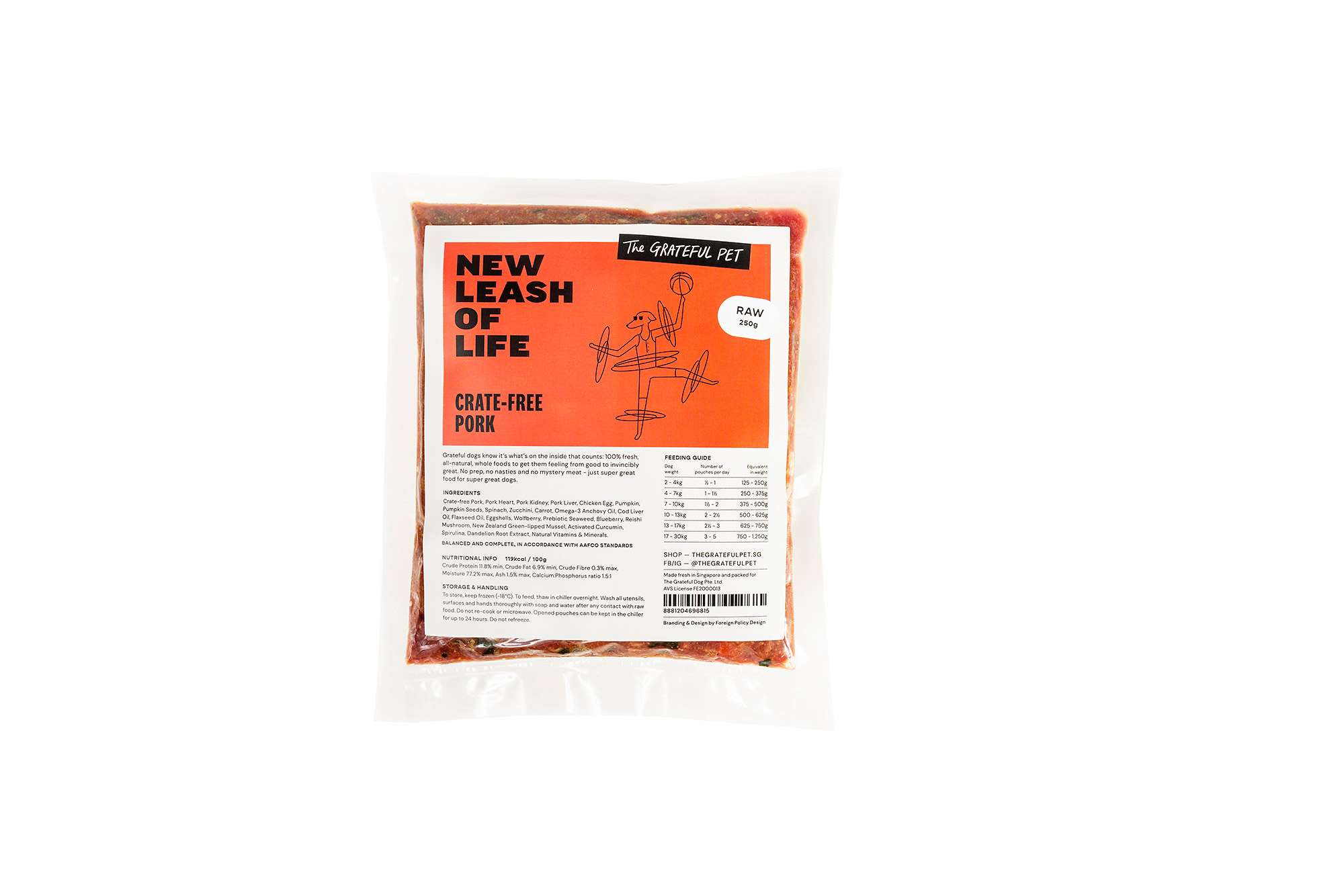 The Grateful Pet: Raw Food for Dogs, Crate-free Pork