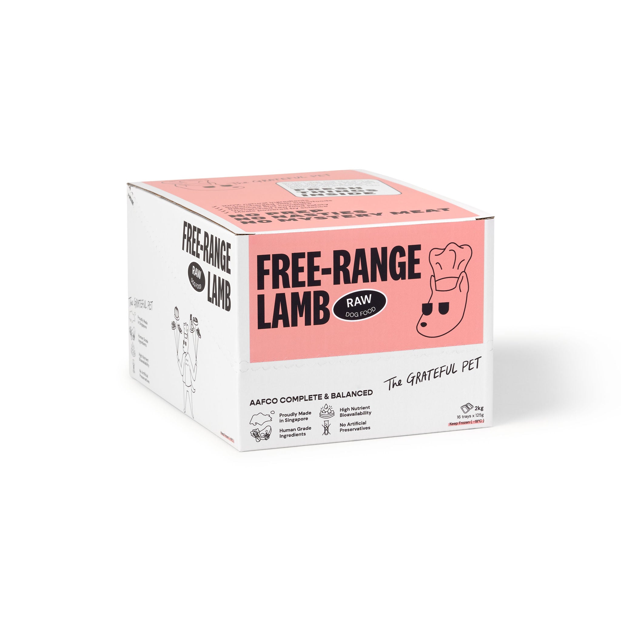 The Grateful Pet: Raw Food for Dogs, Free-range Lamb