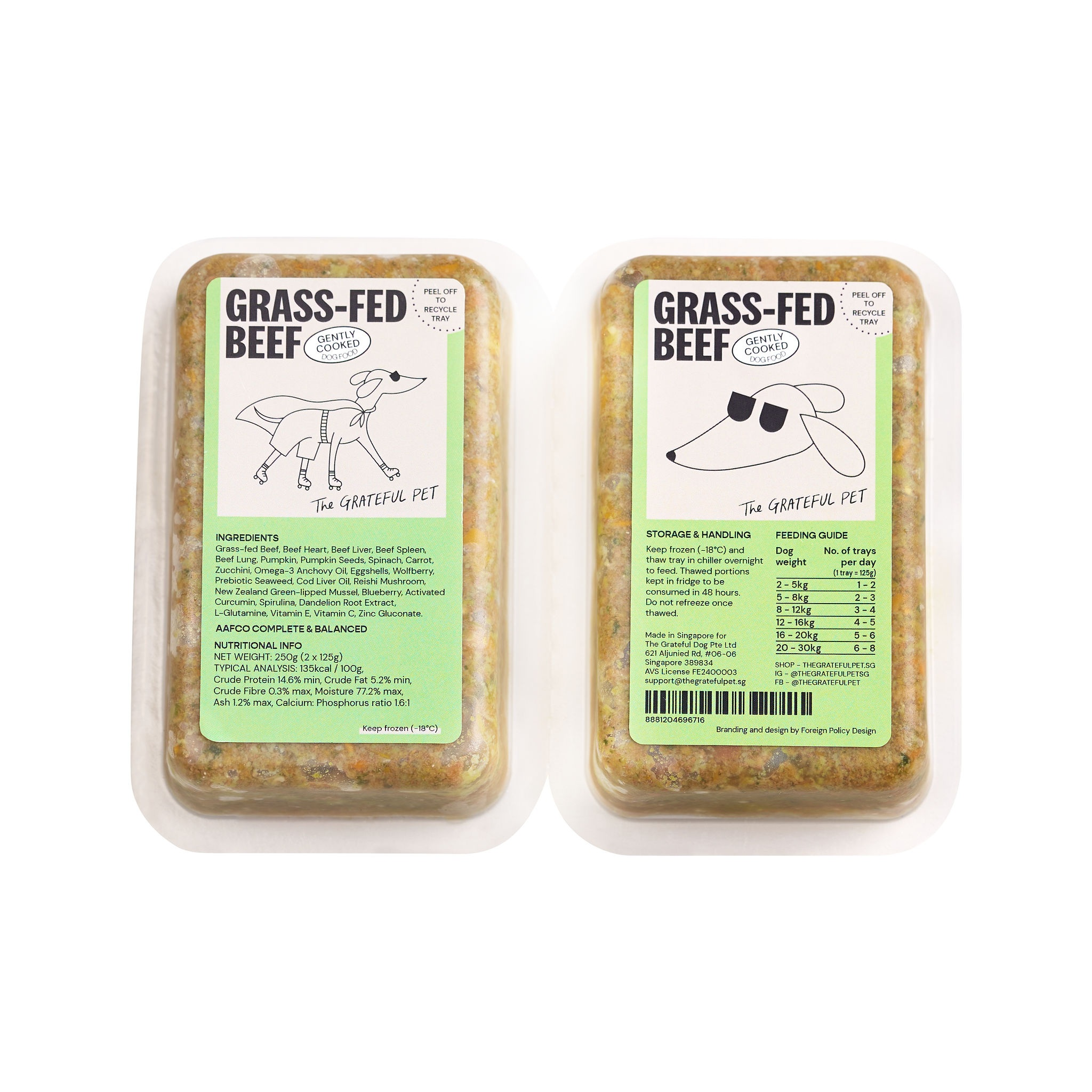 The Grateful Pet: Cooked Food for Dogs, Grass-fed Beef