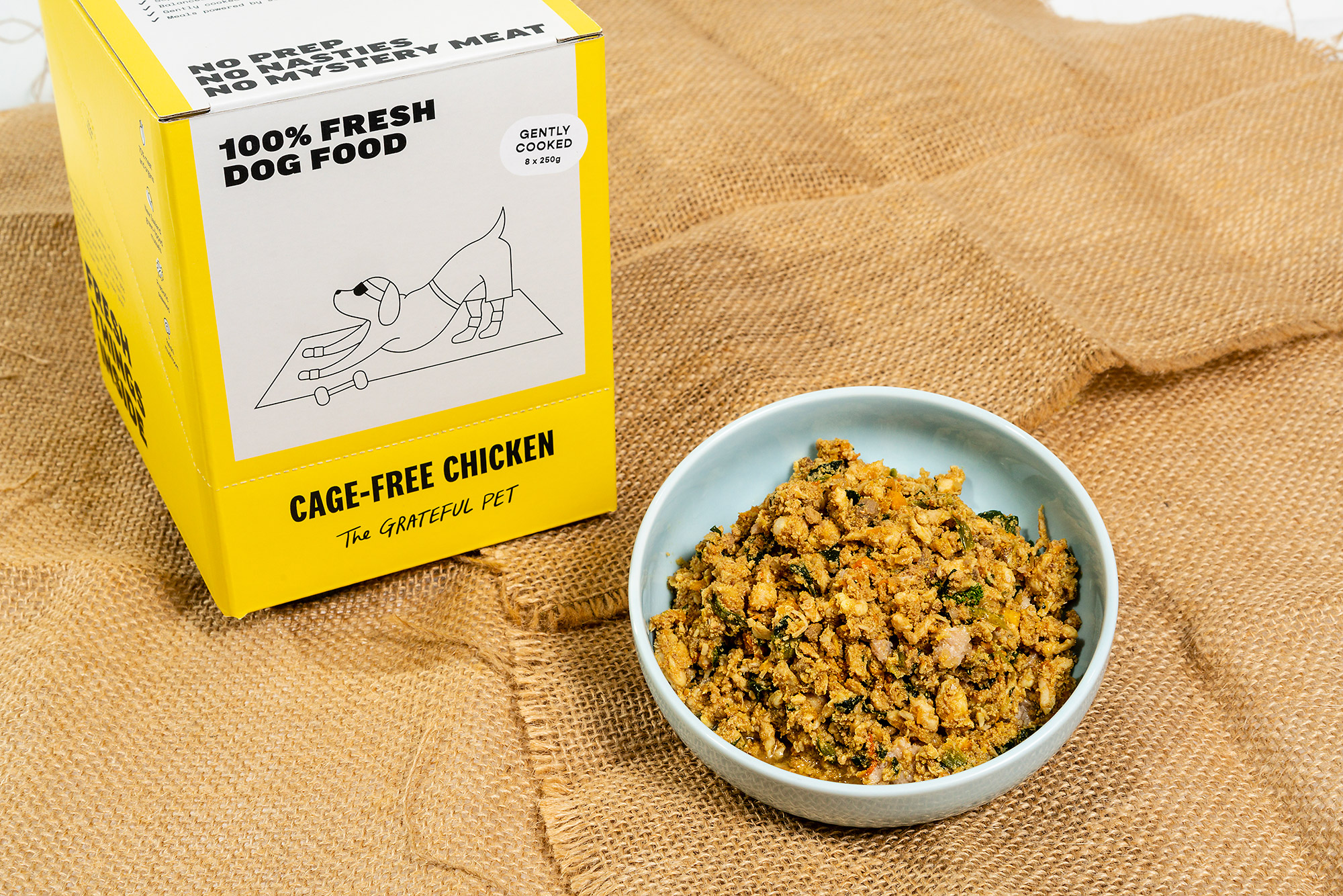 The Grateful Pet: Cooked Food for Dogs, Cage-free Chicken