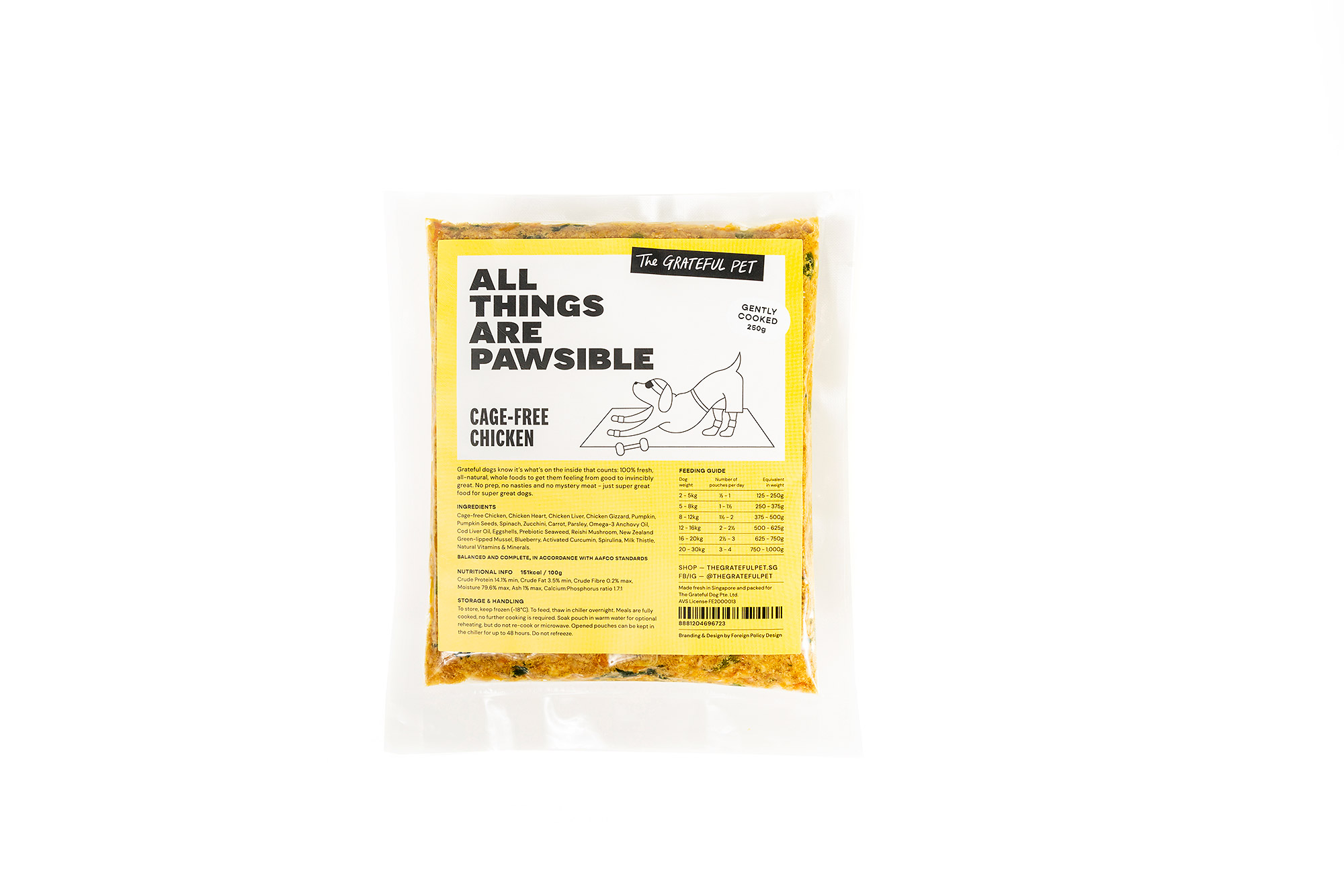 The Grateful Pet: Raw and Cooked Food for Dogs, 4 Pouches Mix & Match