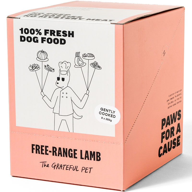 The Grateful Pet: Cooked Food for Dogs, Free-range Lamb