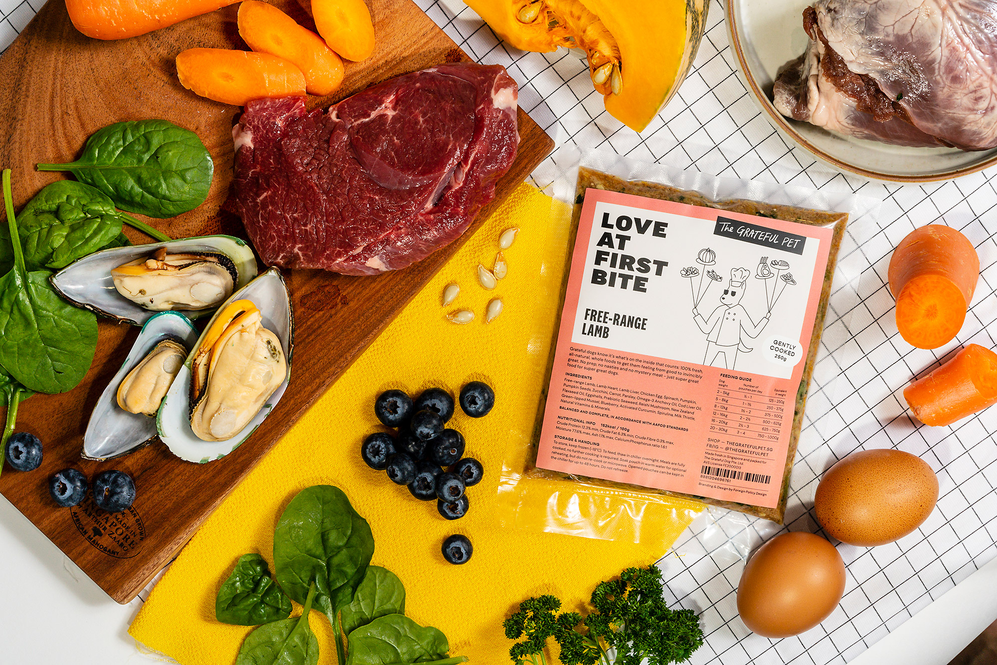 The Grateful Pet: Cooked Food for Dogs, Free-range Lamb