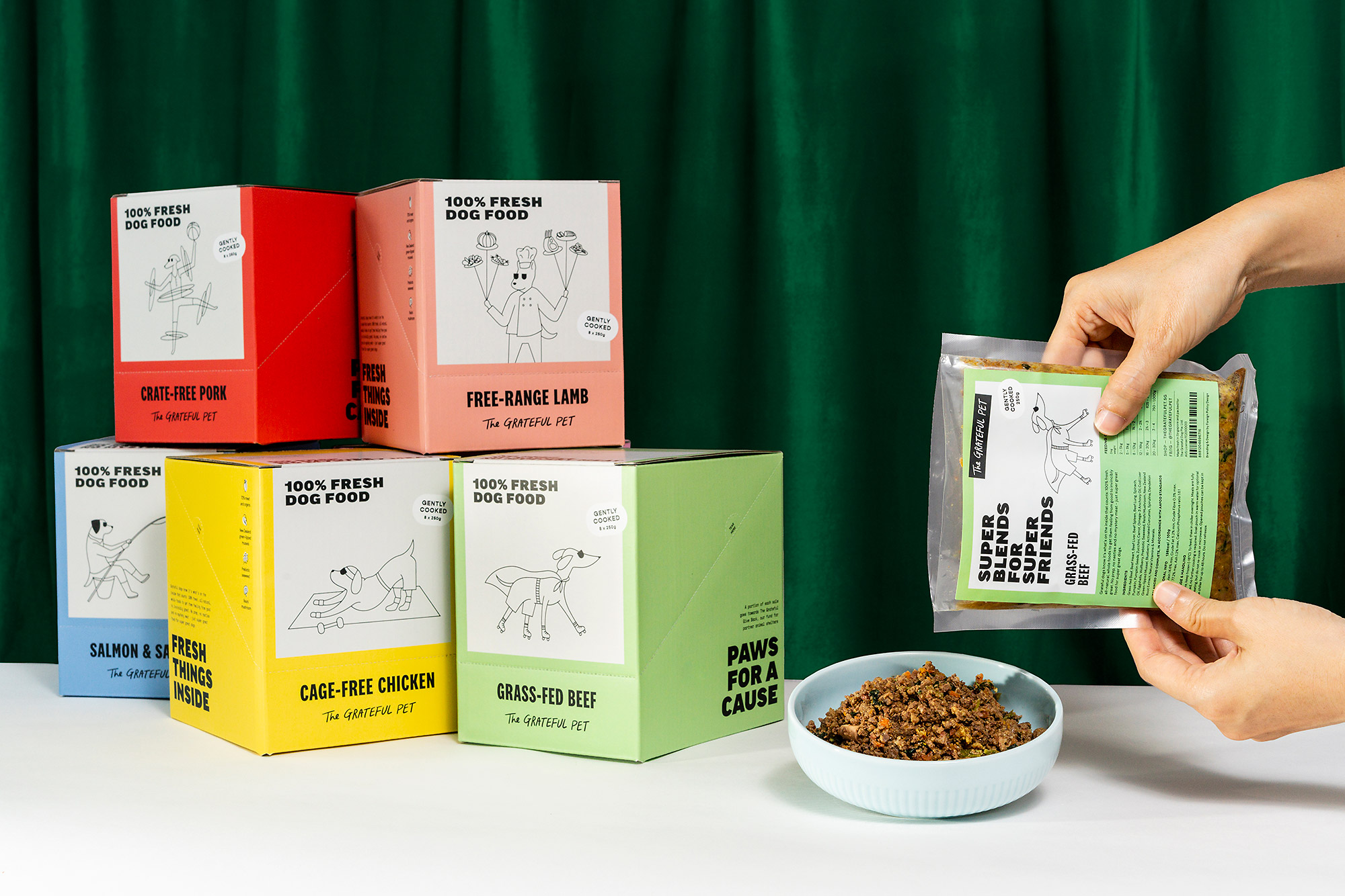 The Grateful Pet: Cooked Food for Dogs, Grass-fed Beef