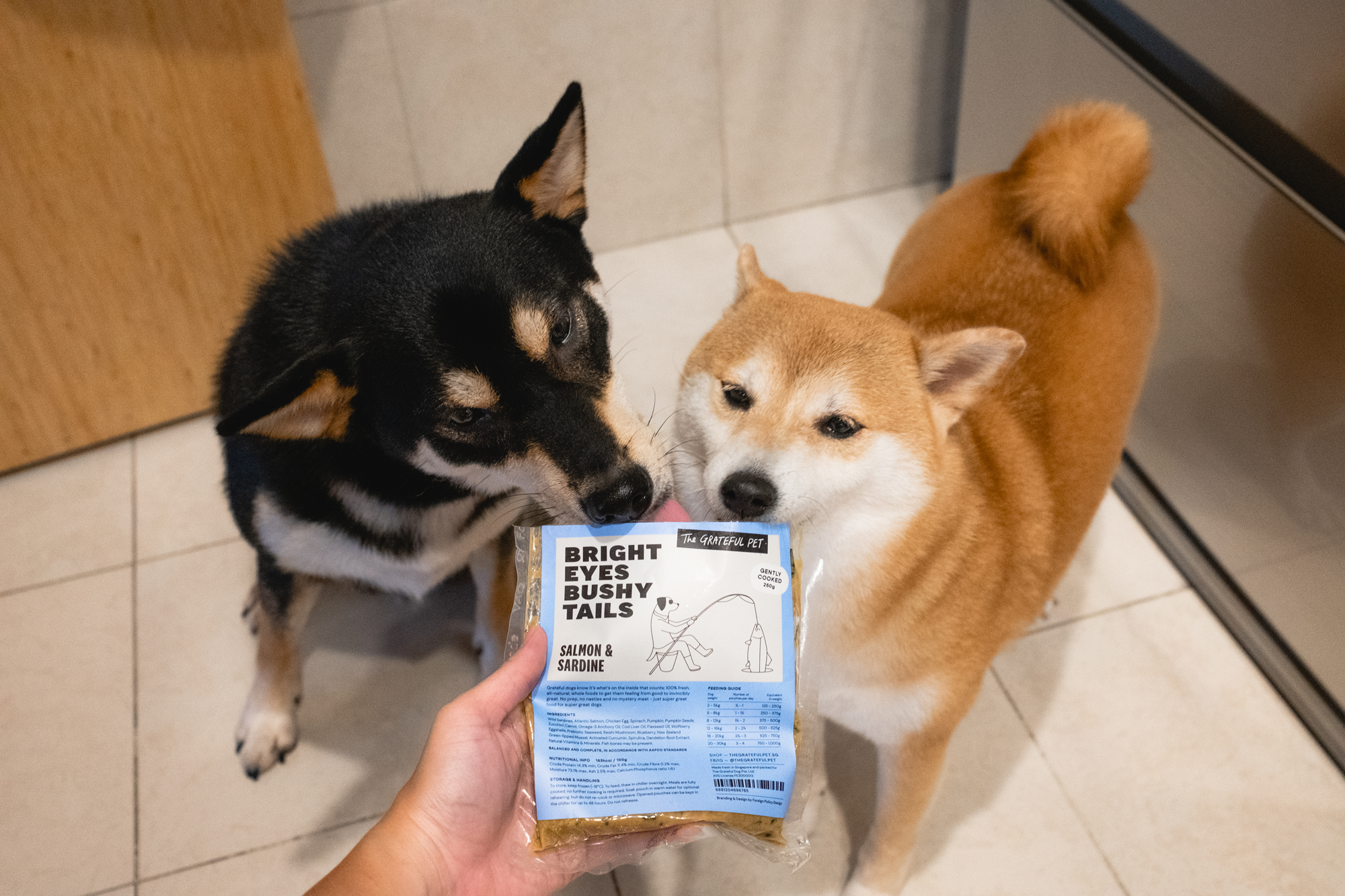 The Grateful Pet: Cooked Food for Dogs, Salmon & Sardine