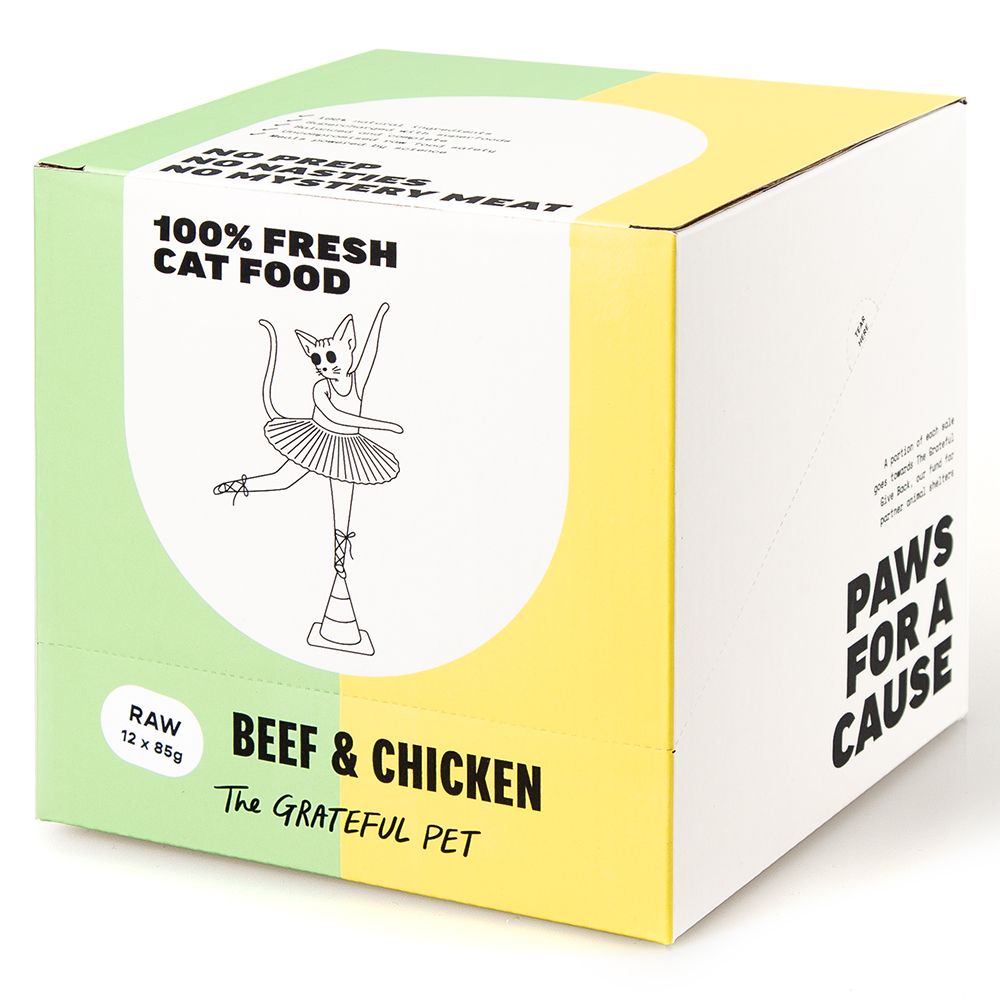 The Grateful Pet: Raw Food for Cats, Grass-fed Beef & Cage-free Chicken