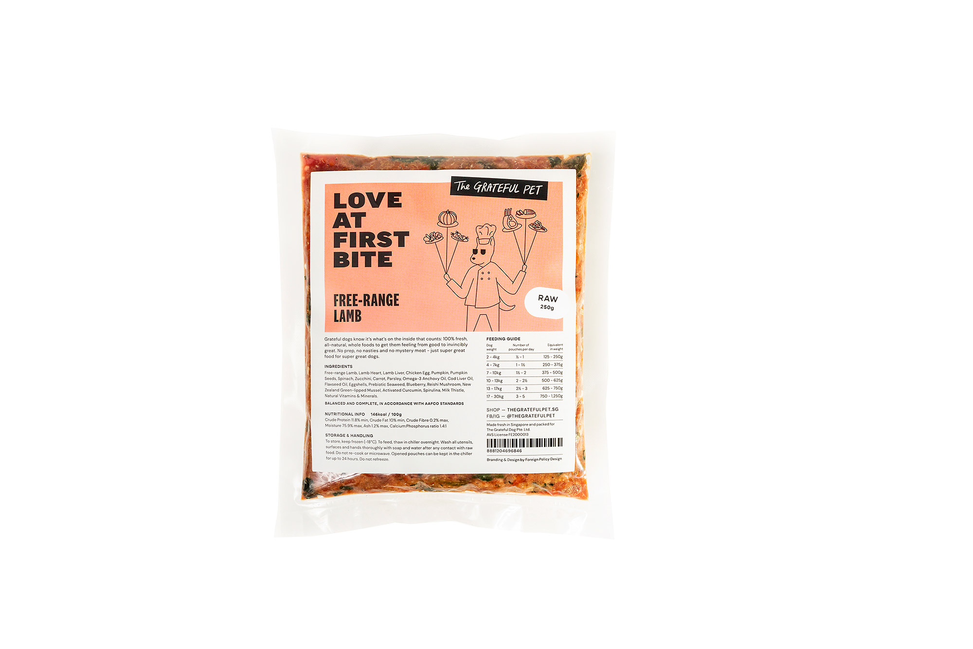 The Grateful Pet: Raw and Cooked Food for Dogs, 4 Pouches Mix & Match
