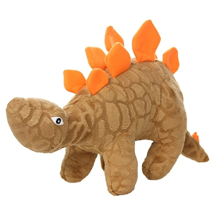 Mighty Dinosaur Dog Tug and Fetch Toys, Stegosaurus (mini and regular size)