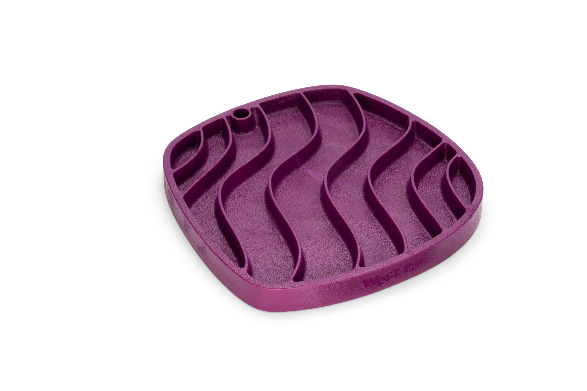 Dog Food and Drink Non-slip Eco Sustainable All-in-One Slow Feeder Lick Feast Mat: Tropic Red