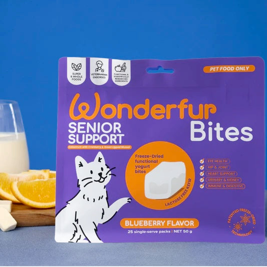 Wonderfur Bites Treats for Cats, Senior Support