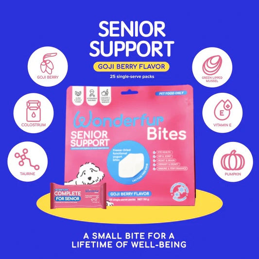 Wonderfur Bites Treats for Dogs, Senior Support