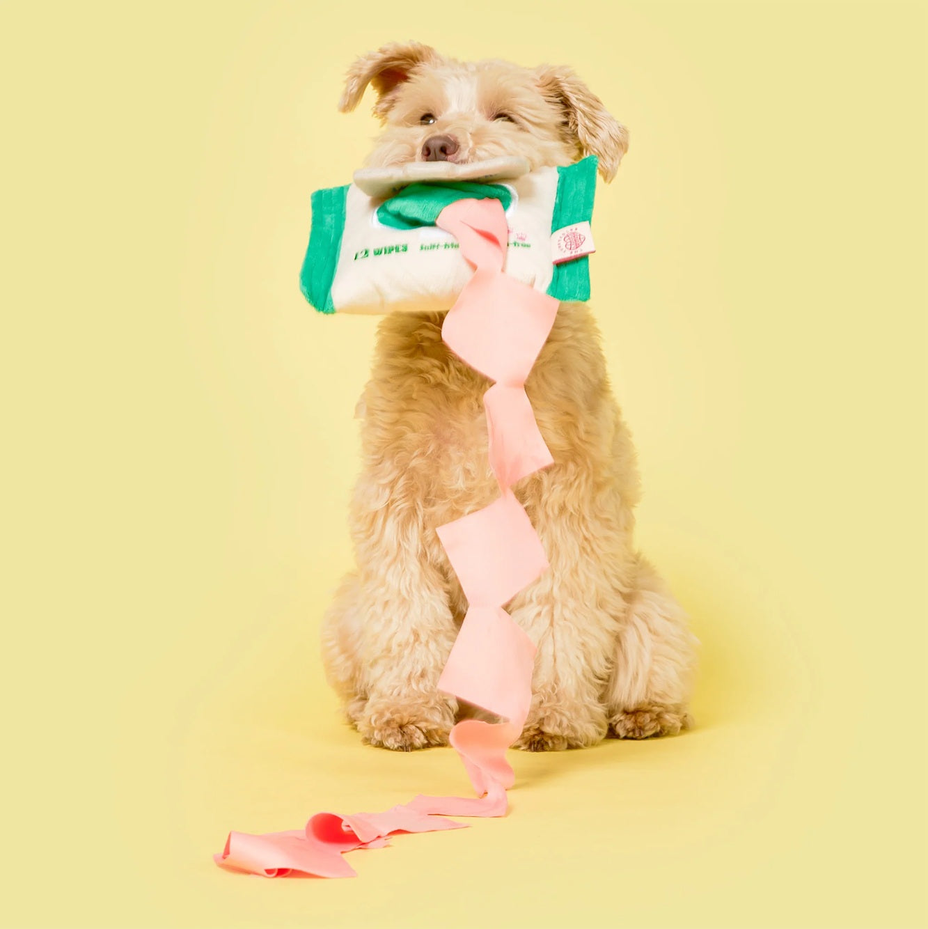 The Furryfolks Doggo Wipe Interactive Dog Toy | Nosework Treat Puzzle