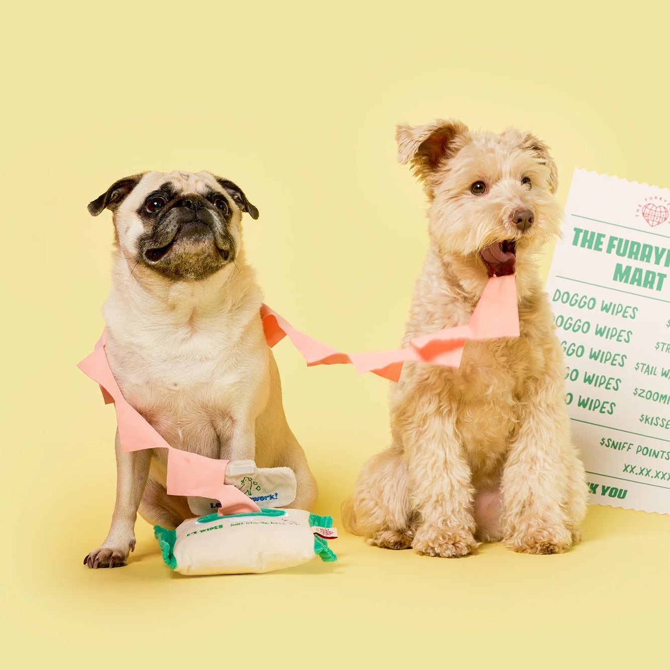 The Furryfolks Doggo Wipe Interactive Dog Toy | Nosework Treat Puzzle