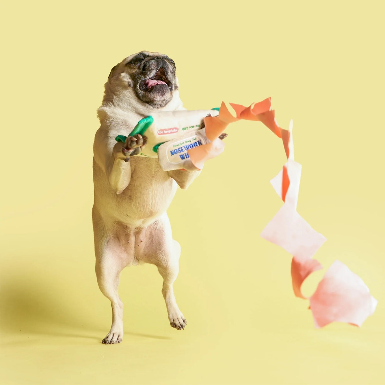 The Furryfolks Doggo Wipe Interactive Dog Toy | Nosework Treat Puzzle