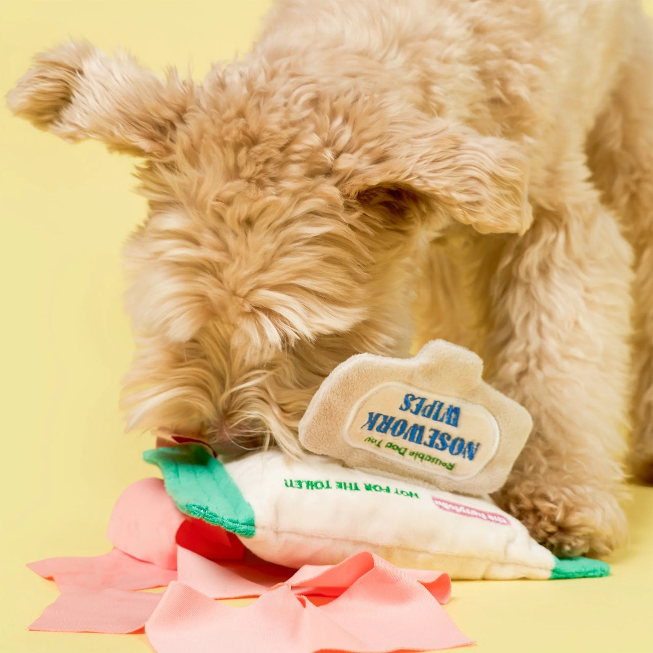 The Furryfolks Doggo Wipe Interactive Dog Toy | Nosework Treat Puzzle