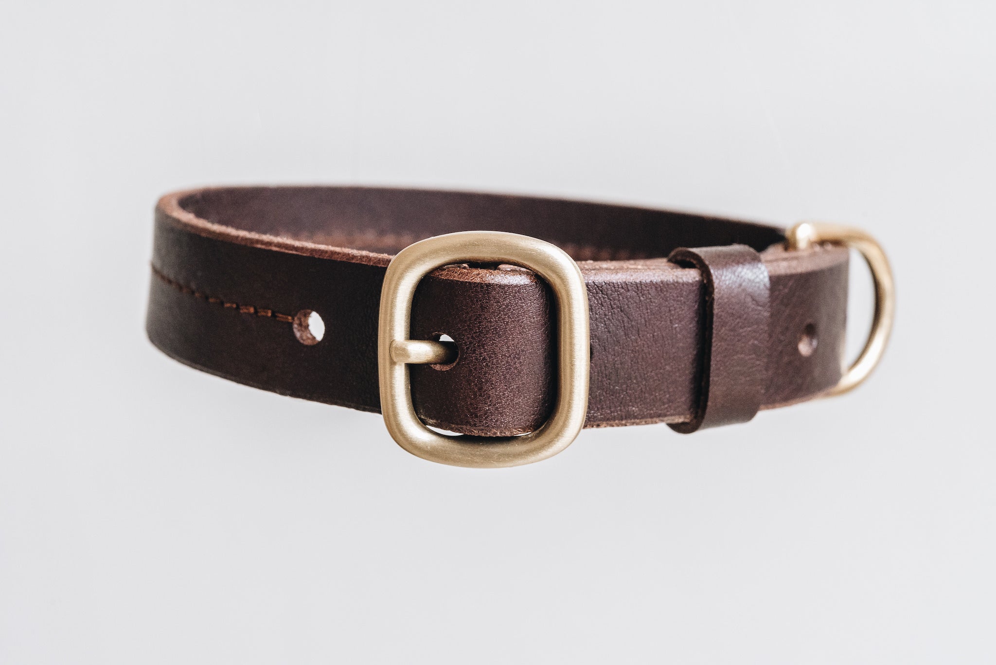 Band&Roll Fir Leather Dog Collar Ginger and Bear