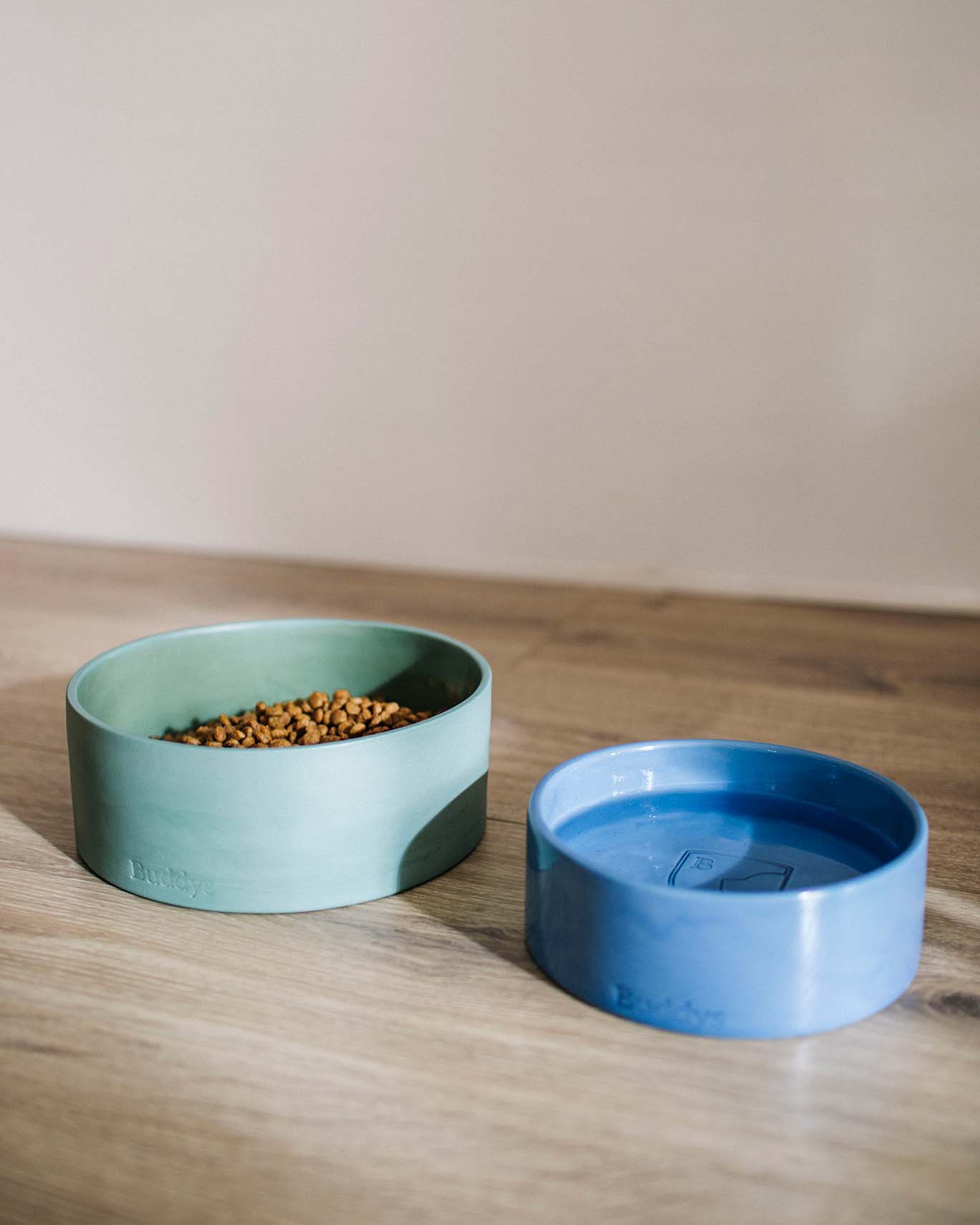 Buddy Dog Food and Water Bowl, Blue Small