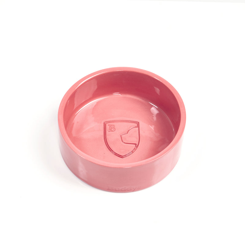 Buddy Dog Food and Water Bowl, Coral Small