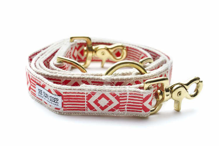 Out of My Box Leash, Vermillion and Cream
