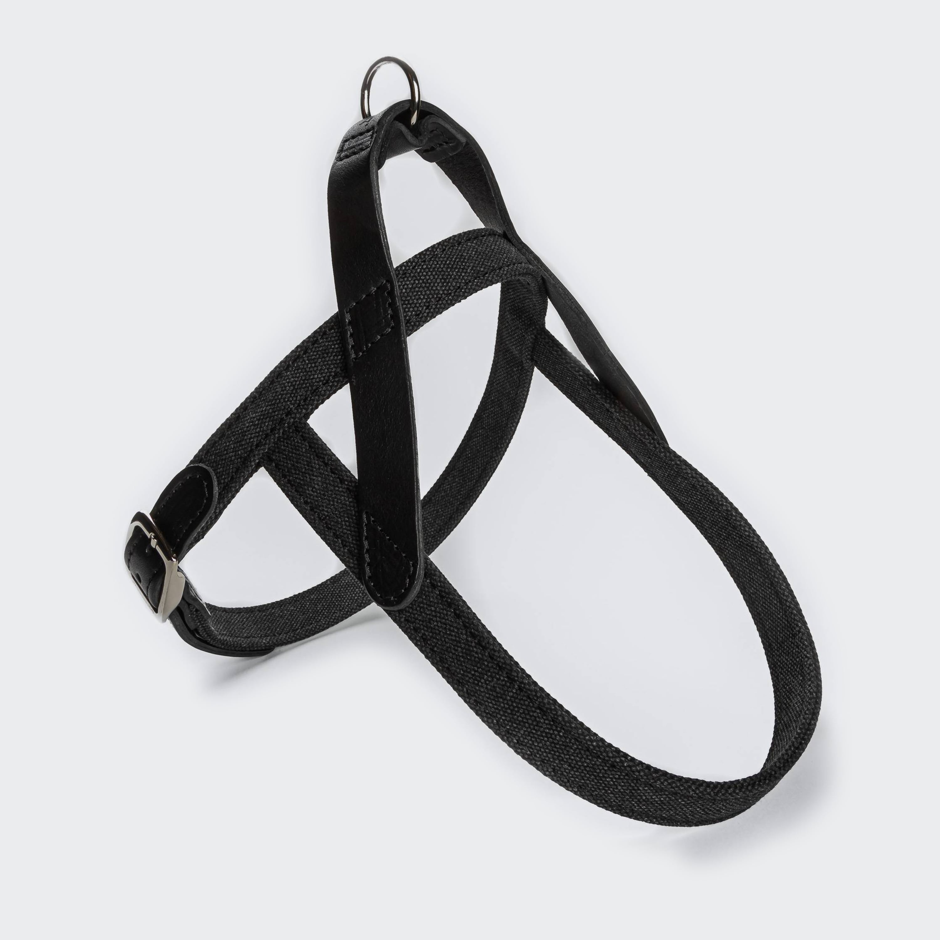 Cloud7 Tivoli Dog Harness in Canvas Leather Black