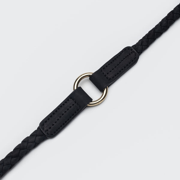 Cloud7 Dog Leather Braid Leather Ravello Black