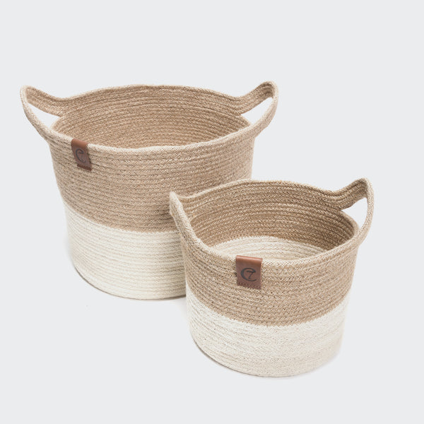 Toy Storage Basket, Jute Natural