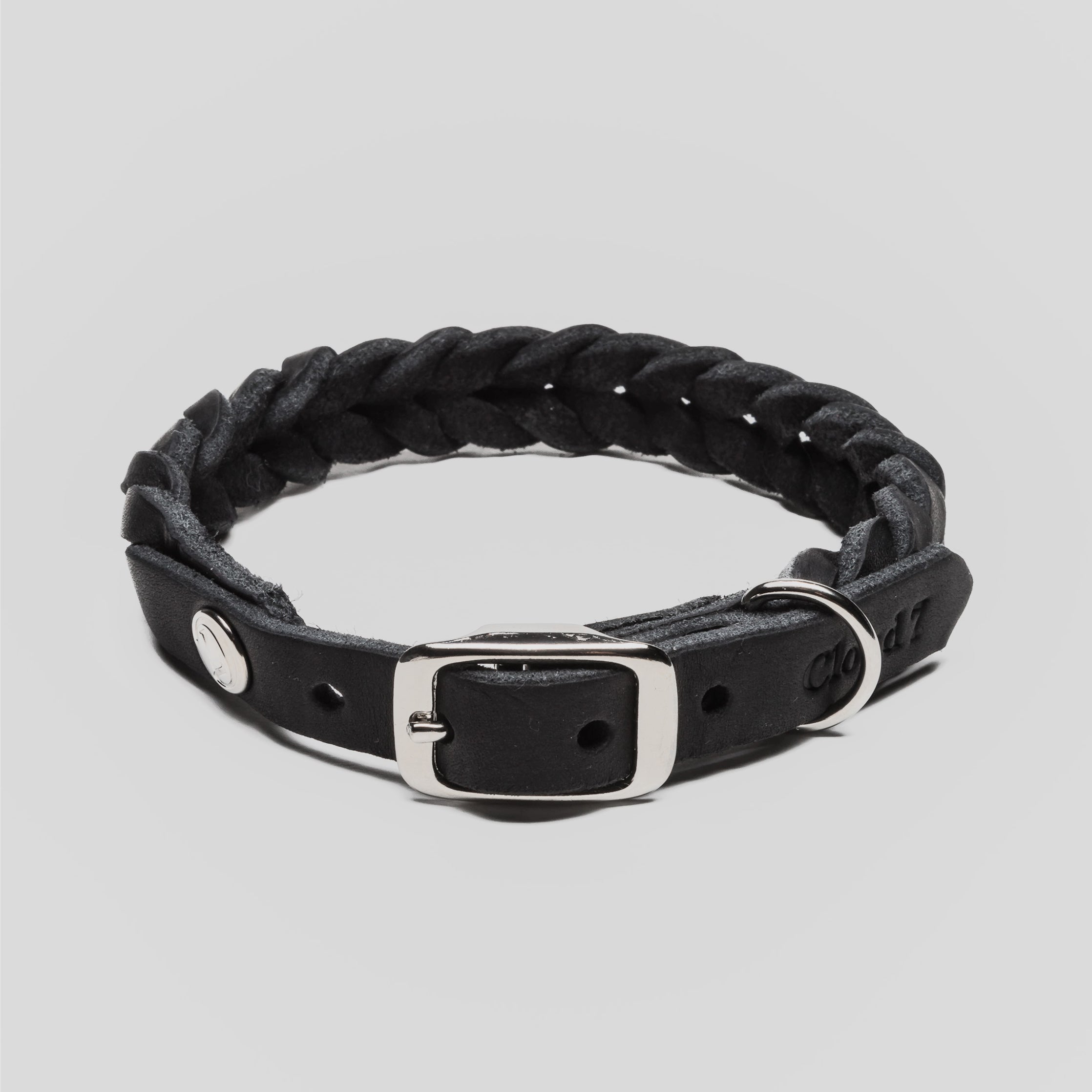 Cloud7 Dog Collar Central Park Black Leather