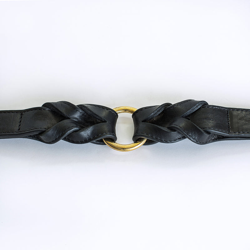 Cloud7 Dog Collar Hyde Park Black Leather