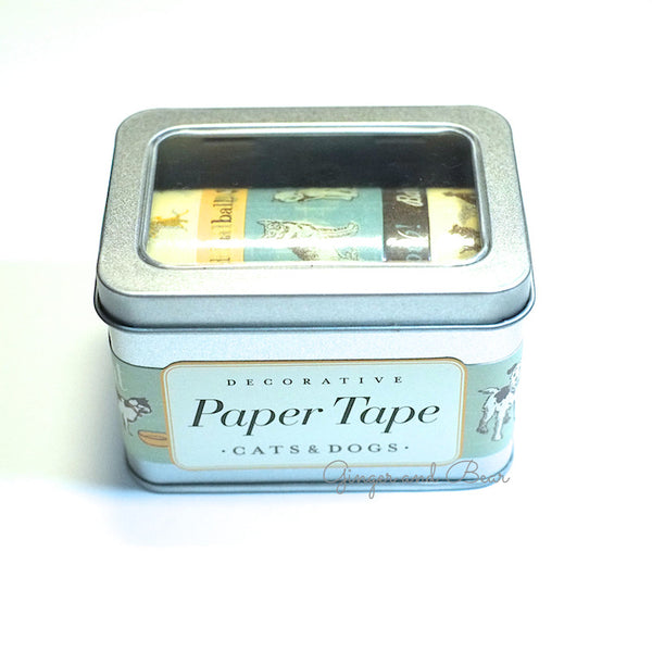 Stationery: Cavallini Vintage Dogs and Cats Paper Tape