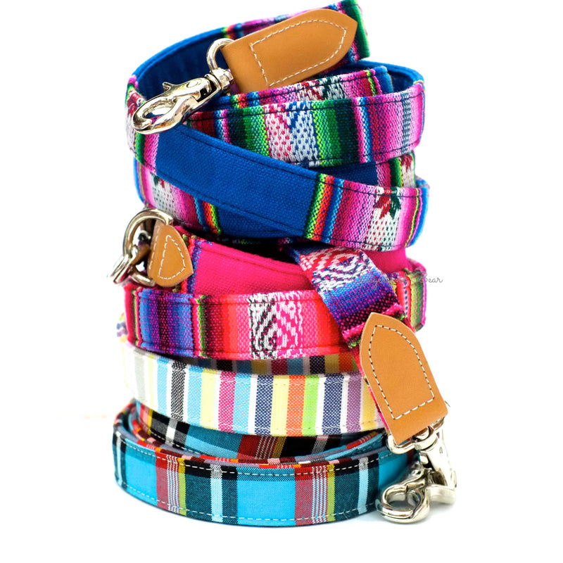 Hiro+Wolf Hands-free leash: Pink Inca