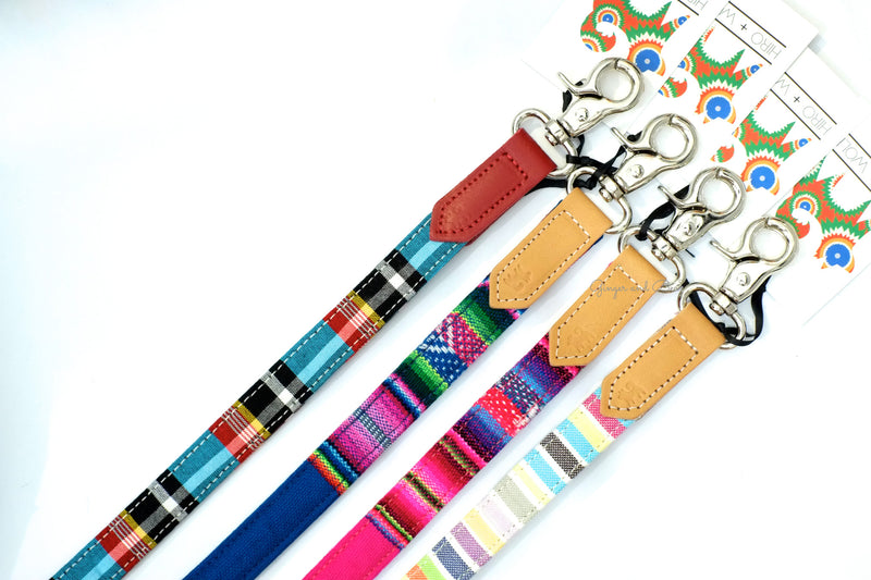 Hiro+Wolf Classic leash: Pastel Stripe Kikoi
