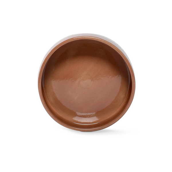 Desert Mountain Stoneware Dog Food Water Bowl, Clay Medium
