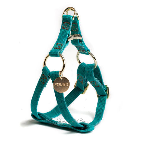 Hand dyed Harness, Teal