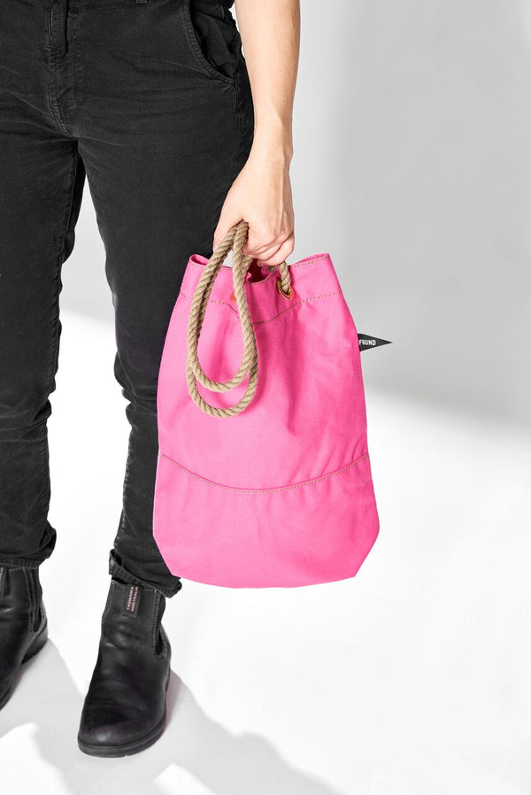 Found My Animal Cotton Canvas Tote Bright Pink