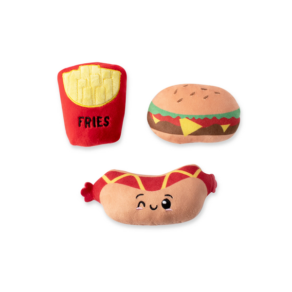 Mini Fast Food, Dog Squeaky Plush toy