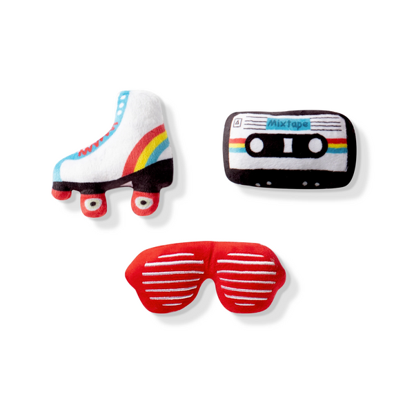 Mini 80's icons, Dog Squeaky Plush toy