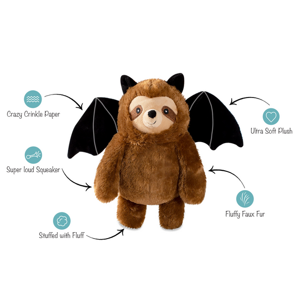 Bat Sloth, Dog Squeaky Plush toy
