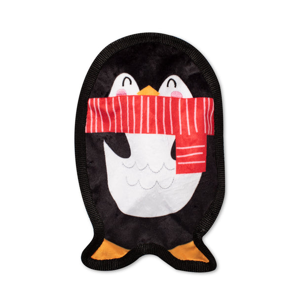 UnStuffed Holiday Penguin, Dog Squeaky Plush toy