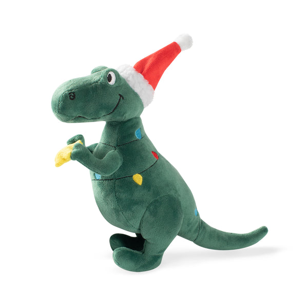 Holiday Tree Rex Dog Squeaky Plush toy