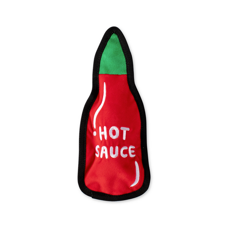 UnStuffed Hot Sauce, Dog Squeaky Plush toy