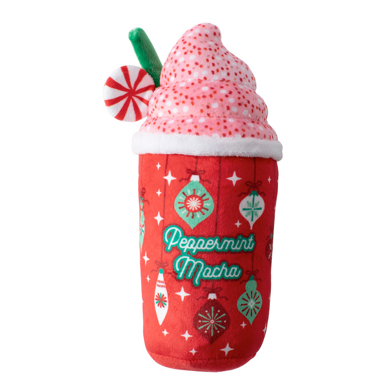 Holiday Peppermint Mocha, Dog Squeaky Plush toy