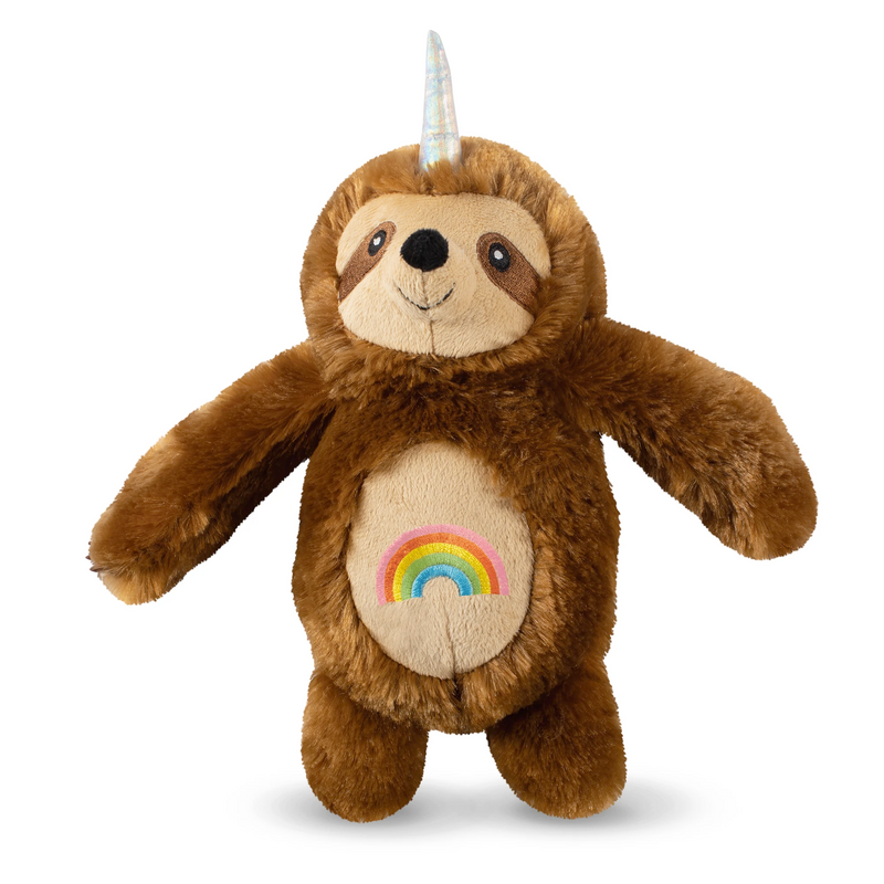 Lucky the Rainbow Slothicorn Dog Squeaky Plush toy