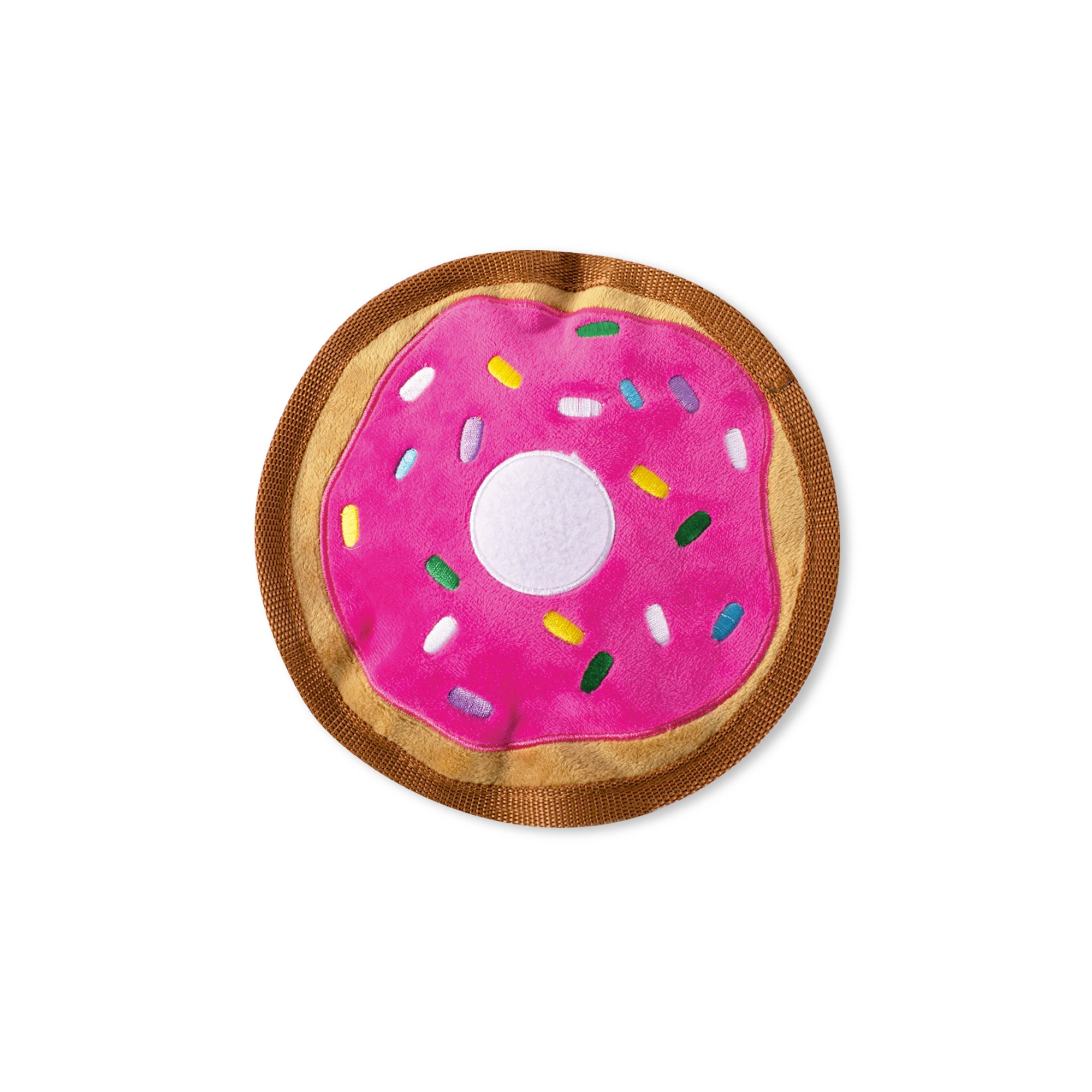 Squeaky donut dog toy cheap