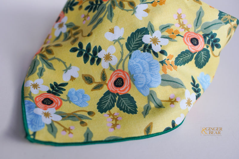 Garden Party Lemon, Dog Bandana